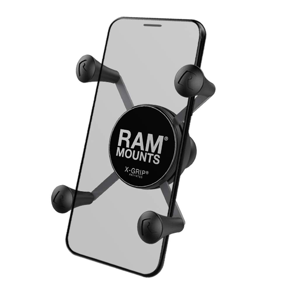 RAM MOUNTS X-Grip Universal Smartphone Holder Cradle - B Size 1" Ball (RAM-HOL-UN7BU)
