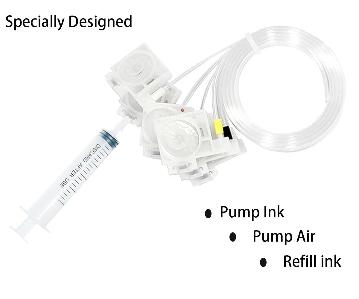 DTF Syringes, DTF Printer Cleaning Kits for All DTF Printer,DTG Pritner,Uv Printer DTF Syringe Tips Specially Designed to Closely Connected to The Ink