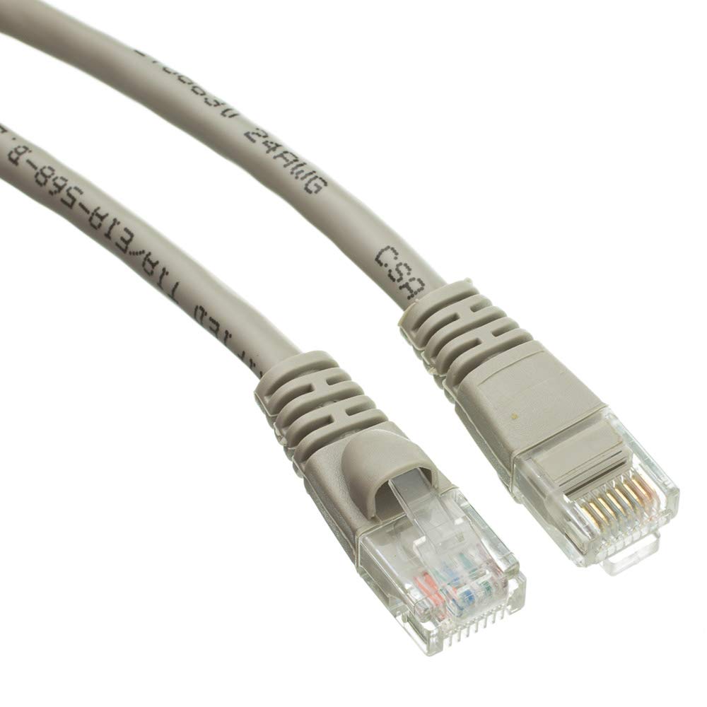 CableWholesale Cat6 Ethernet Cable, Snagless Boot, PoE, 100 ft, Gray