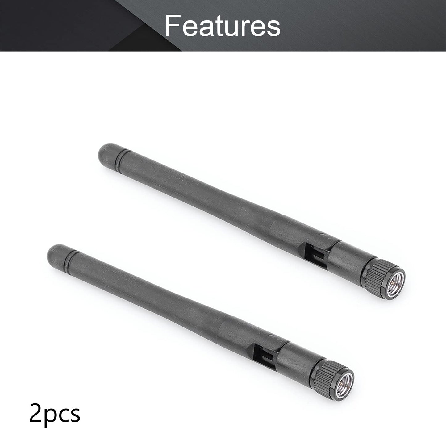 Othmro GSM Antenna 824-2170Mhz 6DB 110mm 2PCS,SMA Male (Thread Inside with Pin) Connector for WiFi Router Booster