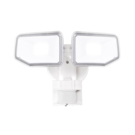 AWSENS 40W LED Security Lights Motion Sensor Light Outdoor, 180 Degree, 4000 LM, 5000 K, ETL Water Resistant, Clear 2 Head Motion Detector Flood Light