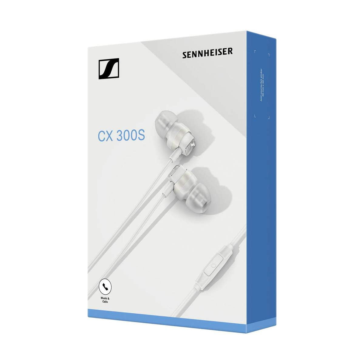 Sennheiser CX 300S In Ear Headphone with One-Button Smart Remote - White