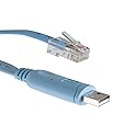 CablesAndKits - Cisco Console Cable USB to RJ45 - 6ft USB Console Cable for Router, Switch & Firewall | RS232 with FT232R Chipset | Compatible