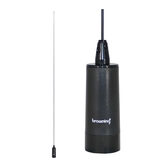 Browning® 200-Watt Low-Band 26.5 MHz to 30 MHz Unity-Gain UHF Antenna with NMO Mounting (Black Base) (Black Base)