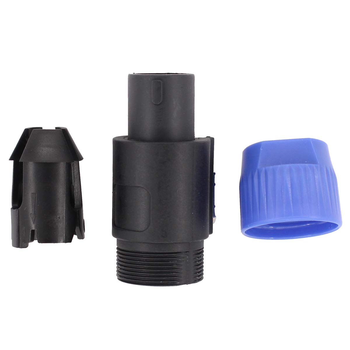 ApplianPar Speakon Cable Adapter Connectors 4 Pole Audio Speaker Plug Twist Lock and Round Panel Mount 4 Pin Female Socket for Neutrik Speakon NL2FC