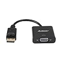 Anbear DisplayPort to VGA Adapter, Gold Plated DisplayPort for Enabled Desktops and Laptops to VGA Converter 1080P@60HZ(1Pack, DP)