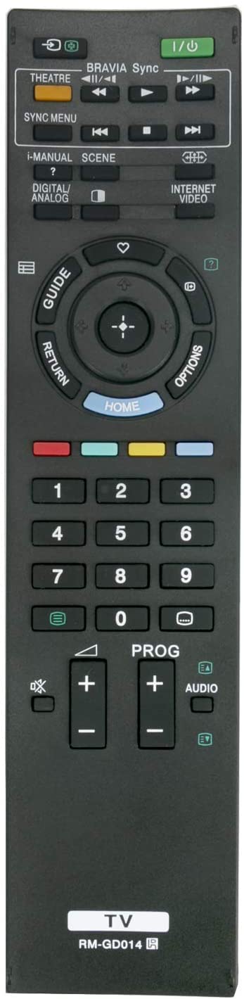 RM-GD014 Remote Control Replacement for Sony TV KDL-55HX700 KDL-55EX500 KDL-40HX700 KDL-46HX700 KDL-40EX500 KDL-40EX400 KDL-46EX500 KDL-32EX500