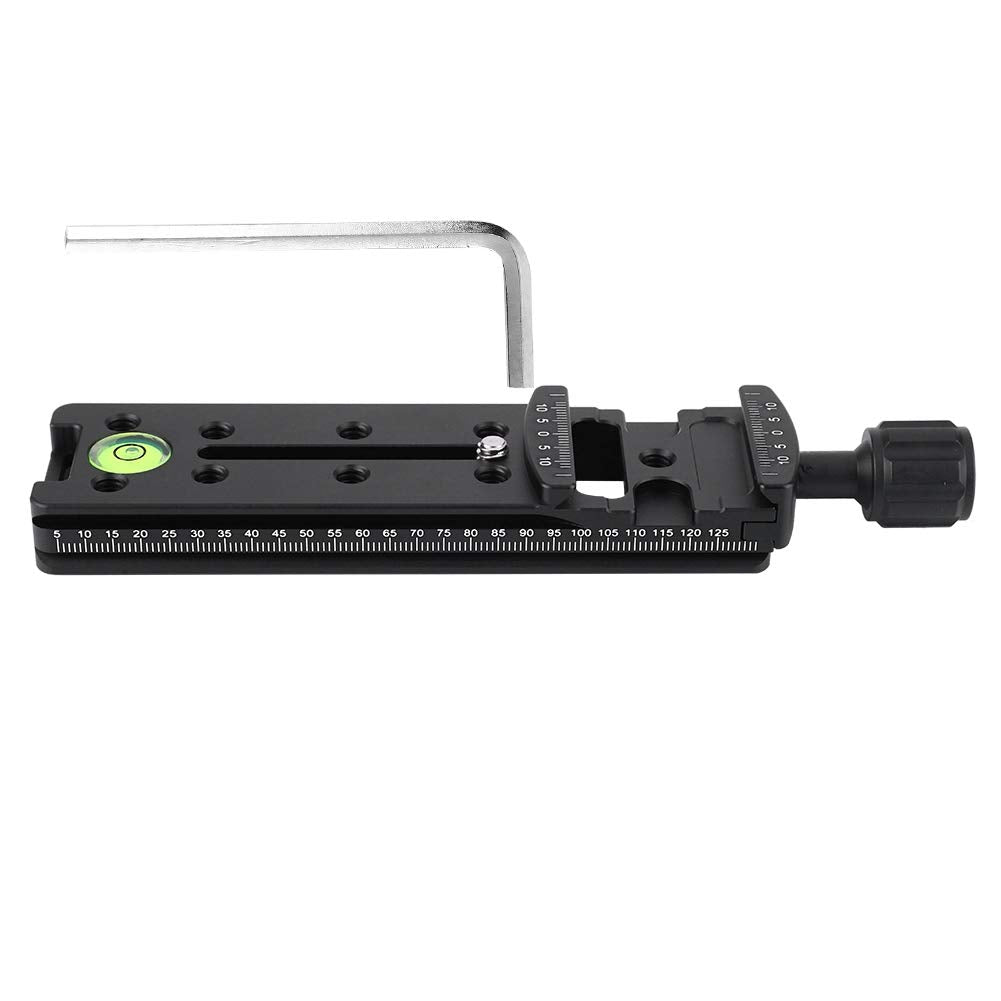 Acouto Quick Release Plate,FNR-140 140mm, FNR-140 Multi-Purpose 140mm Rail Nodal Slide Aluminum Alloy Quick Release Plate