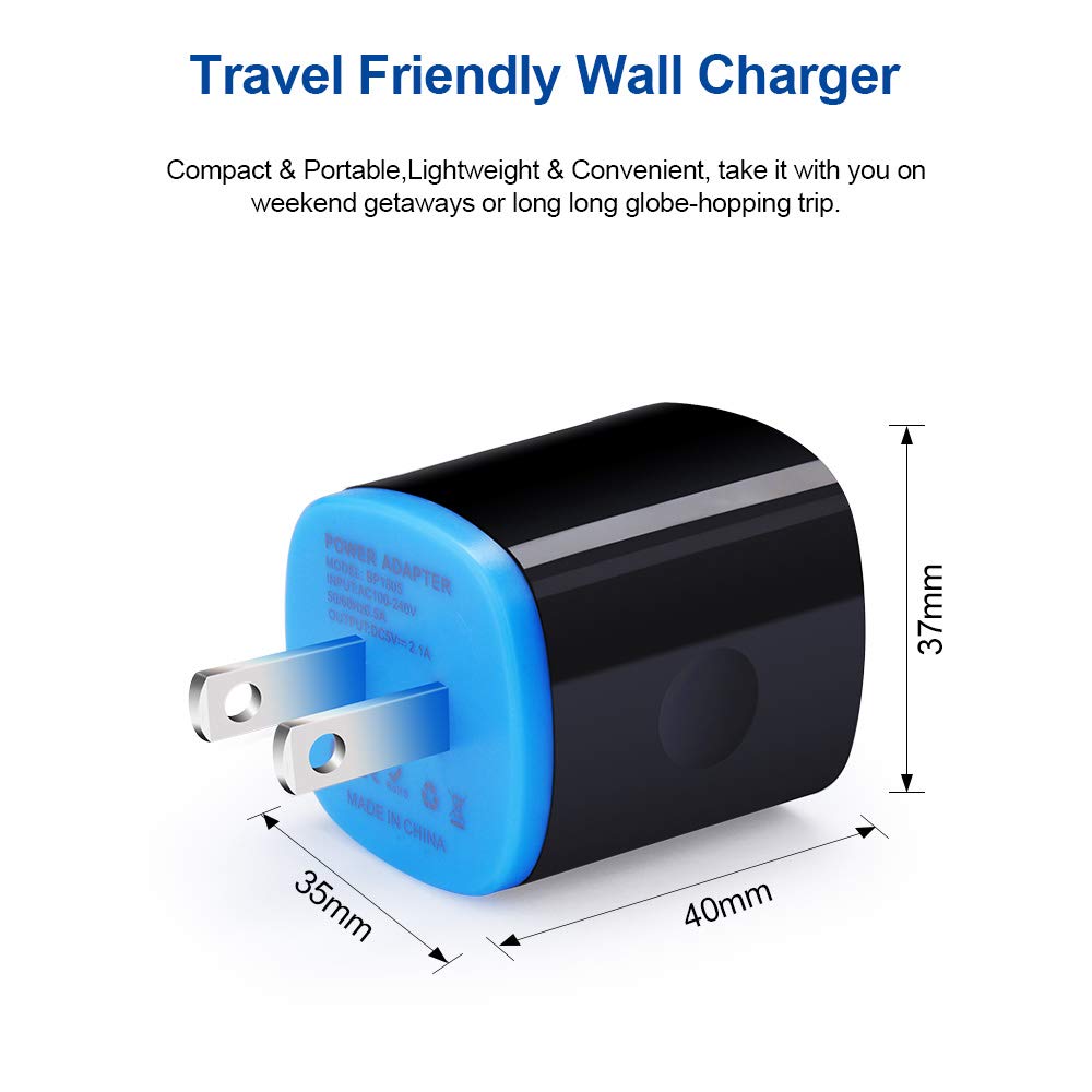 Wall Charger Plug 3 Pack, Type C Charger Cable 3 Pack 6FT Compatible for Motorola Moto G Fast/G Power/G Stylus/G Pro/G Play, Edge 5G UW/One 5G UW ace