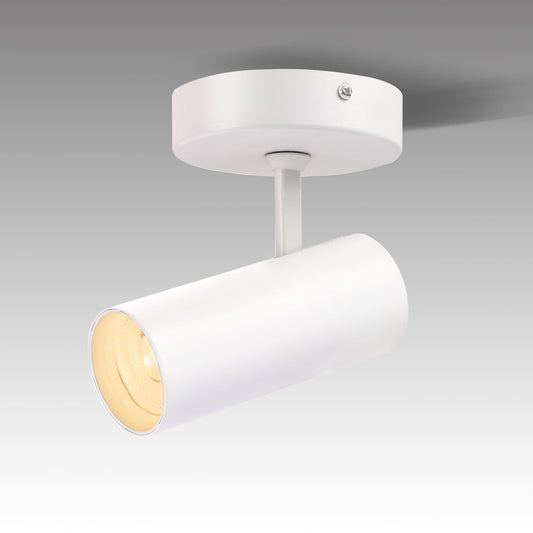 Marknice LED Dimmable Ceiling Spotlight Adjustable Ceiling Mounted Directional Spot Light 4.72'' Aluminum Indoor Monopoint Light for Living Room