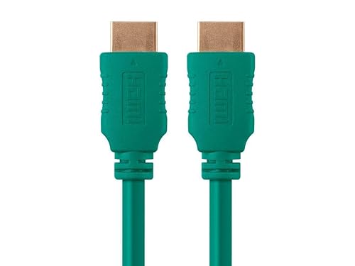 Monoprice 6ft 28AWG High Speed HDMI Cable w/Ferrite Cores - Green