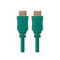 Monoprice 6ft 28AWG High Speed HDMI Cable w/Ferrite Cores - Green