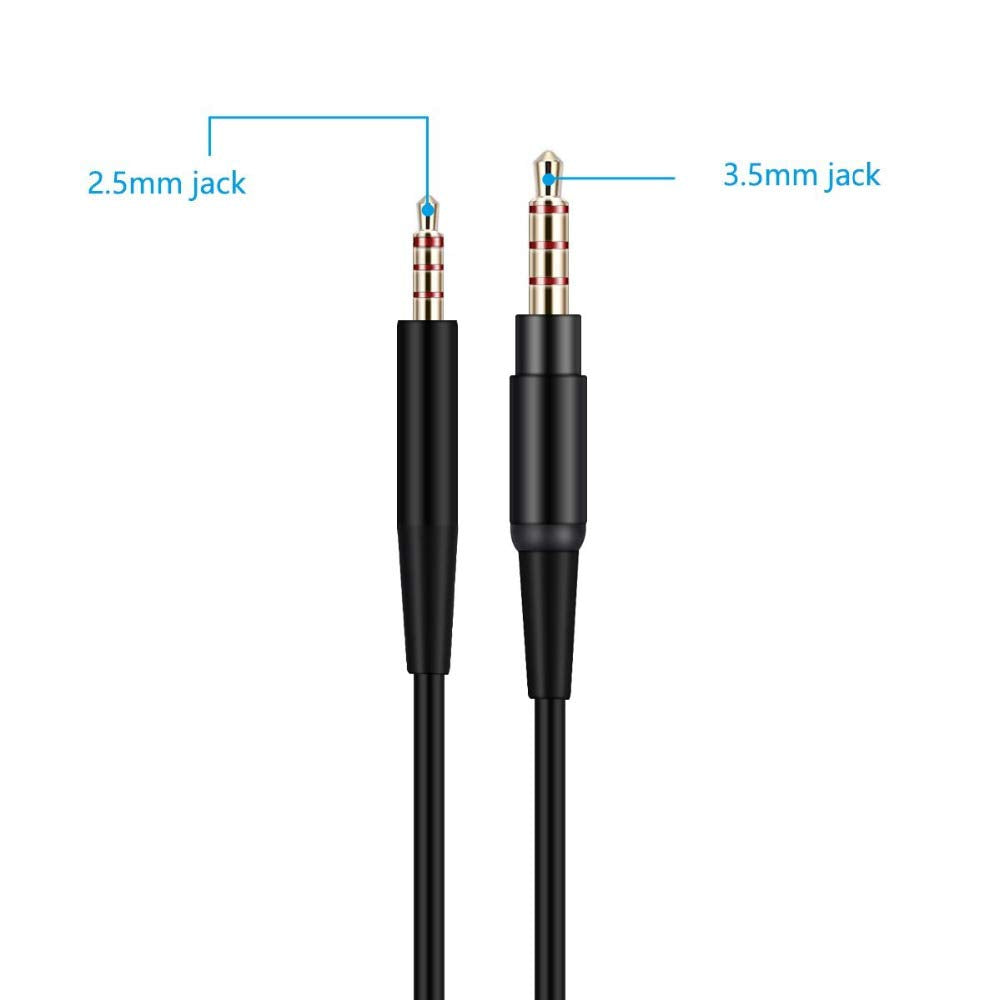 Tobysome QC45 Replacement Audio Cable Compatible with Bose On-Ear 2 OE2 OE2i QC20 QC25 QC35 QC45 QC2 QC3 QC35II Soundlink SoundTrue Headphone Audio…