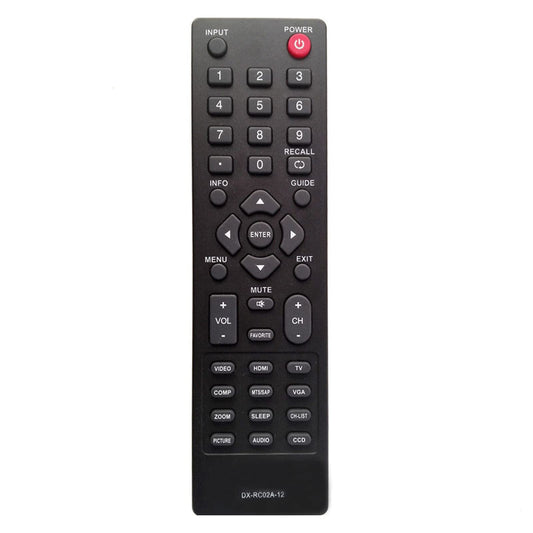 New DX-RC01A-12 DX-RC02A-12 DX-RC01A-13 LCD LED TV Replaced Remote fit for DYNEX TV DX-46L262A12 DX-32L230A12; DX-46L260A12 DX-24L230A12 DX-19E220A12
