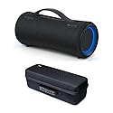 Sony SRS-XG300 X-Series Wireless Portable-Bluetooth Party-Speaker (Black) Bundle with Knox Gear Hard Travel Case (2 Items)