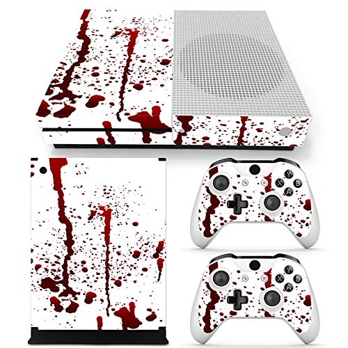 Skin Sticker Vinyl Decal Wrap Cover for Xbox One S Console and Controller (White)