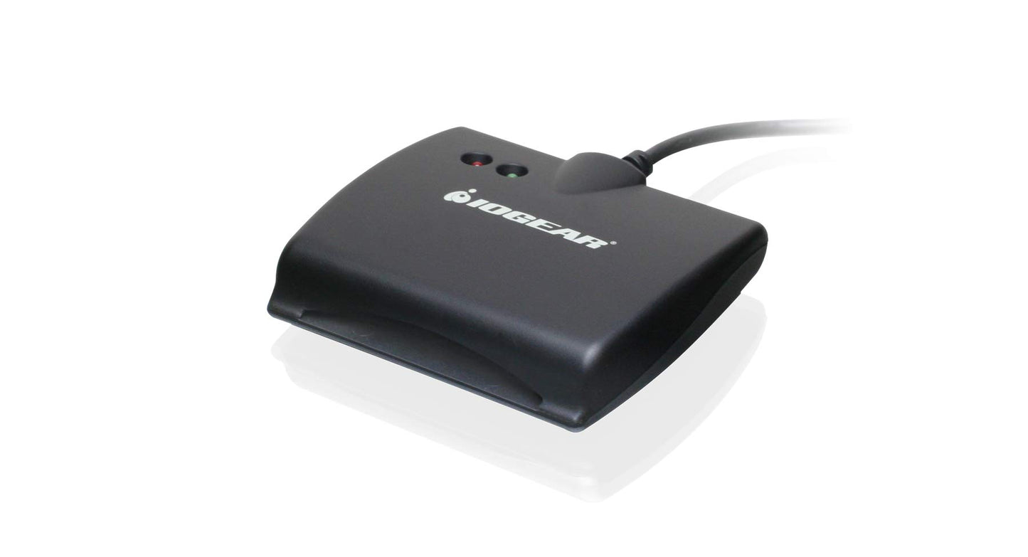 IOGEAR USB Smart Card Access (CAC) Reader - TAA Compliant - DOD/Government/Healthcare/Banking/Entertainment/Secure Network Login - Compatible