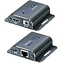 Techigher HDMI Extender Over CAT5e/6,HDMI Over Ethernet,HD MI Over cat6 with 200 FT for 1080@60Hz,RJ45 to HD Converter Plug & Play with 5V Power