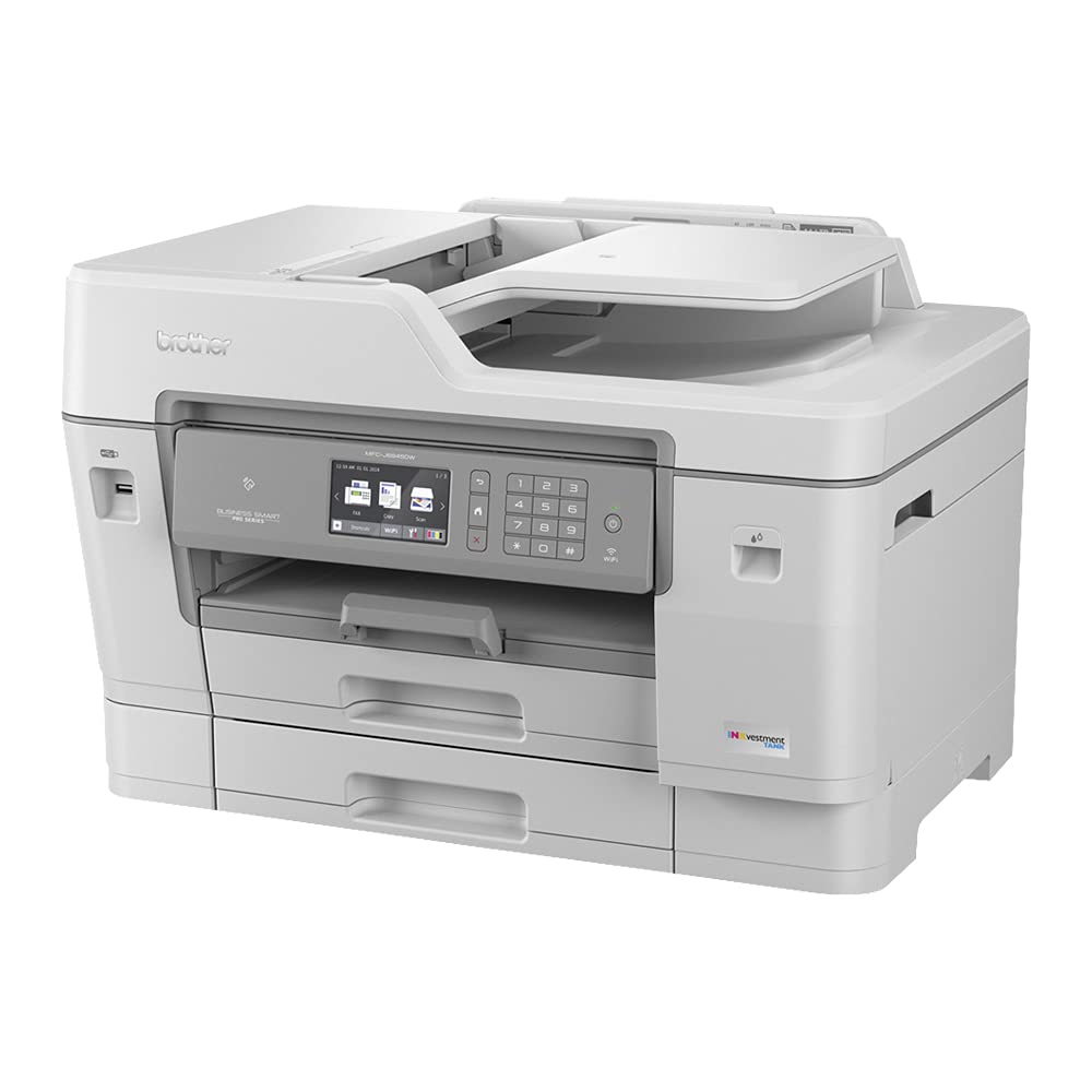 Brother, MFCJ6945DW, INKvestmenttank Color Inkjet All-in-One Printer with Wireless, Duplex Printing and Up to 1-Year of Ink in-Box, Amazon Dash