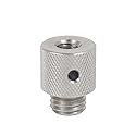 NovelGoal Stainless Steel Inch 1/4-20 Female to M10-1.5 Male Adapter Screw Head Tripod Adapter Screw Photography Accessories Sports Camera Accessories