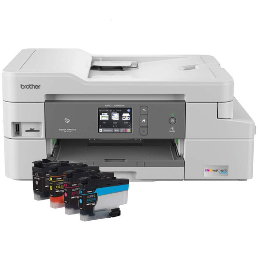 Brother RMFC-J995DW INKvestmentTank Color Inkjet All-in-One Printer with Mobile Device and Duplex Printing, Up to 1-Year of Ink in-Box (Renewed)