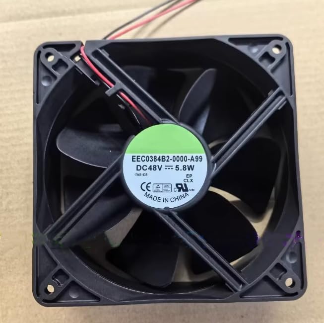 EEC0384B2-0000-A99 DC48V 5.8W 120x120x25mm 12cm 2-Wire Inverter Cooling Fan