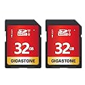 GIGASTONE 32GB SD Card 2-Pack UHS-I U1 Class 10 SDHC Memory Card High-Speed Full HD Video Compatible with Canon Digital Camera, SPYPOINT TACTACAM