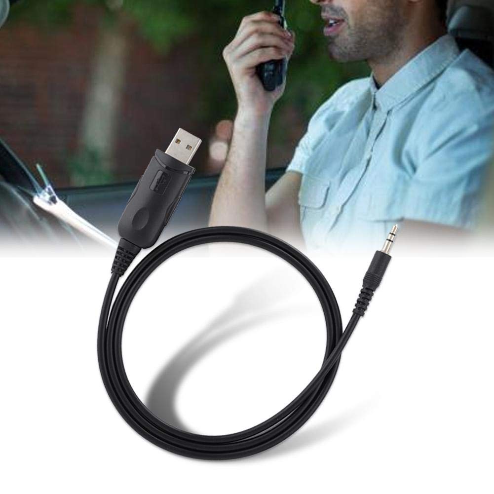 USB Programming Cable Cord with CD Software, Two Way Radio Programming Cable for KT8900 Radio Transceiver