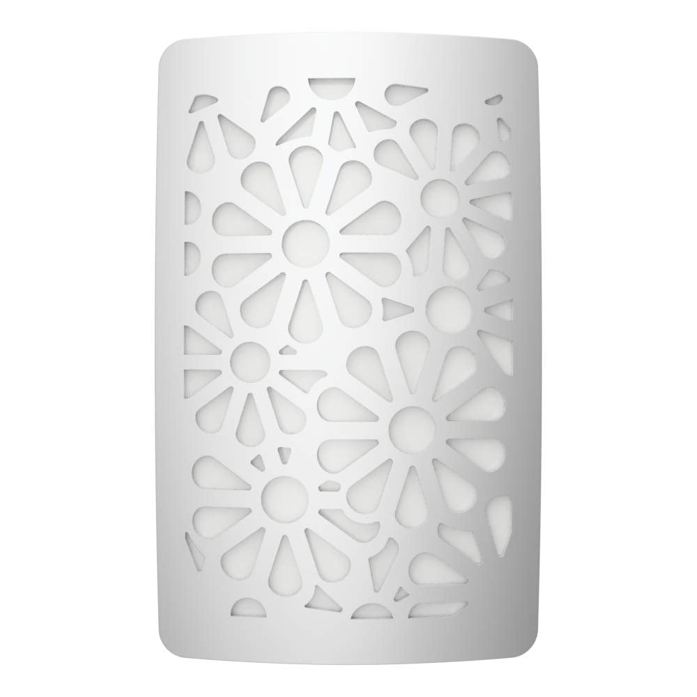 Westek NL-DPFL-N Floral Decoplug Night Light, Satin Nickel