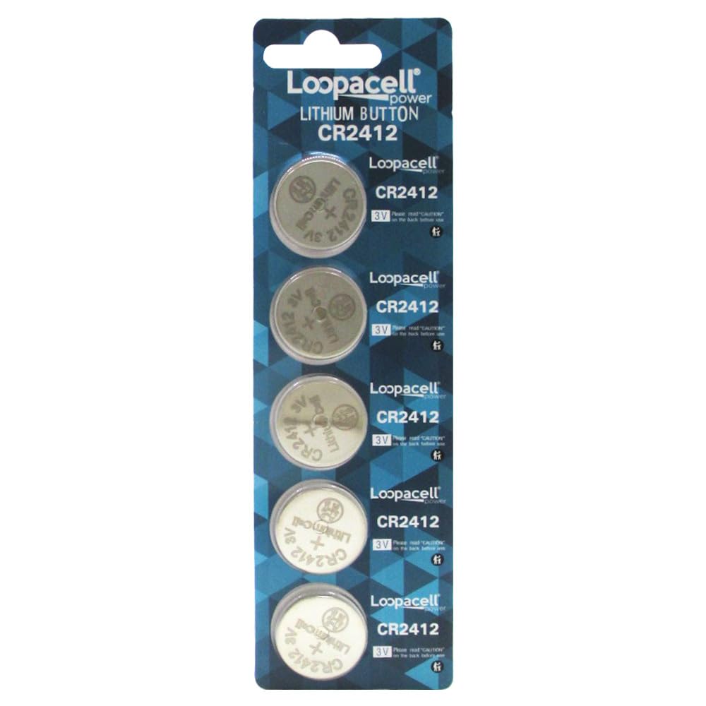 LOOPACELL CR2412 CR 2412 Lithium 3V 5 Batteries