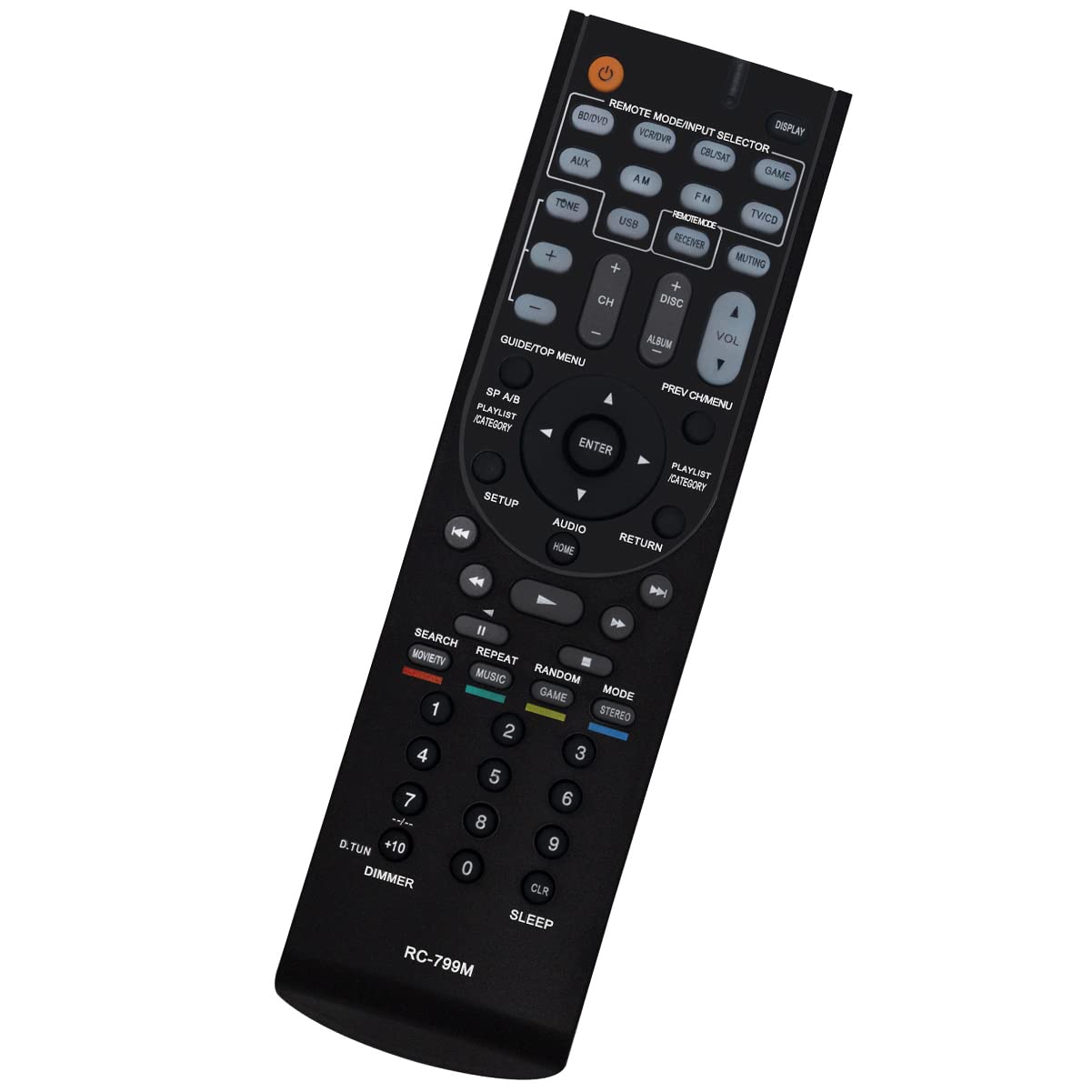 New RC-799M Replacement Remote Control fit for Onkyo HT-S3500 HT-R548 HT-RC330 TX-SR313 HT-S5500 HT-R591 HTS5500 HTR591 HTS3500 HTR548 HTRC330