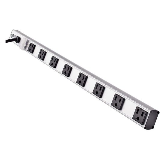 Tripp Lite 8 Right Angle Outlet Bench & Cabinet Power Strip, 24 in. Length, 15ft Cord with 5-15P Plug (PS2408RA)