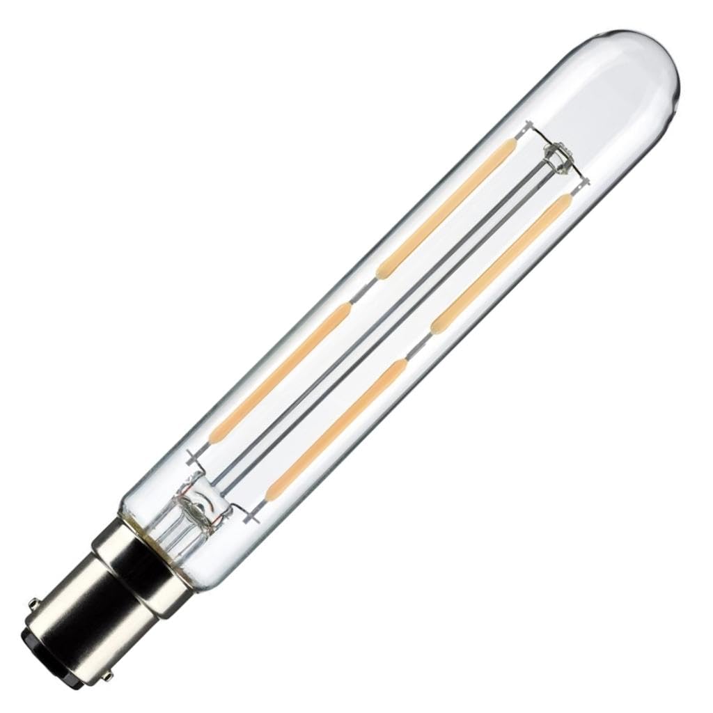 Satco 23175-4T6.5/LED/CL/940/120V/DC Tubular (S21375) Double Contact Bayonet Base Exit Light Bulb
