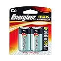Energizer MAX C Batteries (2 Pack), C Cell Alkaline Batteries