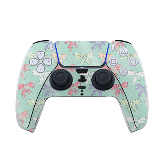 Glossy Glitter Gaming Skin Compatible with PlayStation 5 Controller - Drawn Bow - Premium 3M Vinyl Protective Wrap Decal Cover - Easy to Apply |