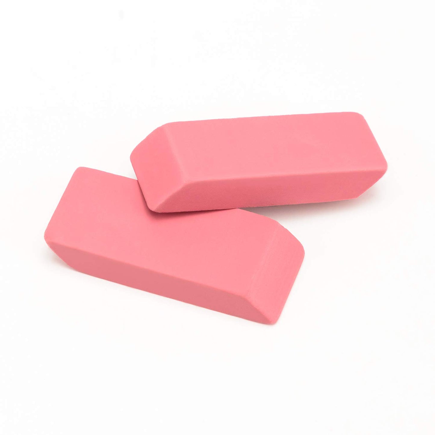 Amazon Basics Rectangular Erasers for School and Office, Pink, Art Eraser for Drawing, Stationery Supplies, 24 Count
