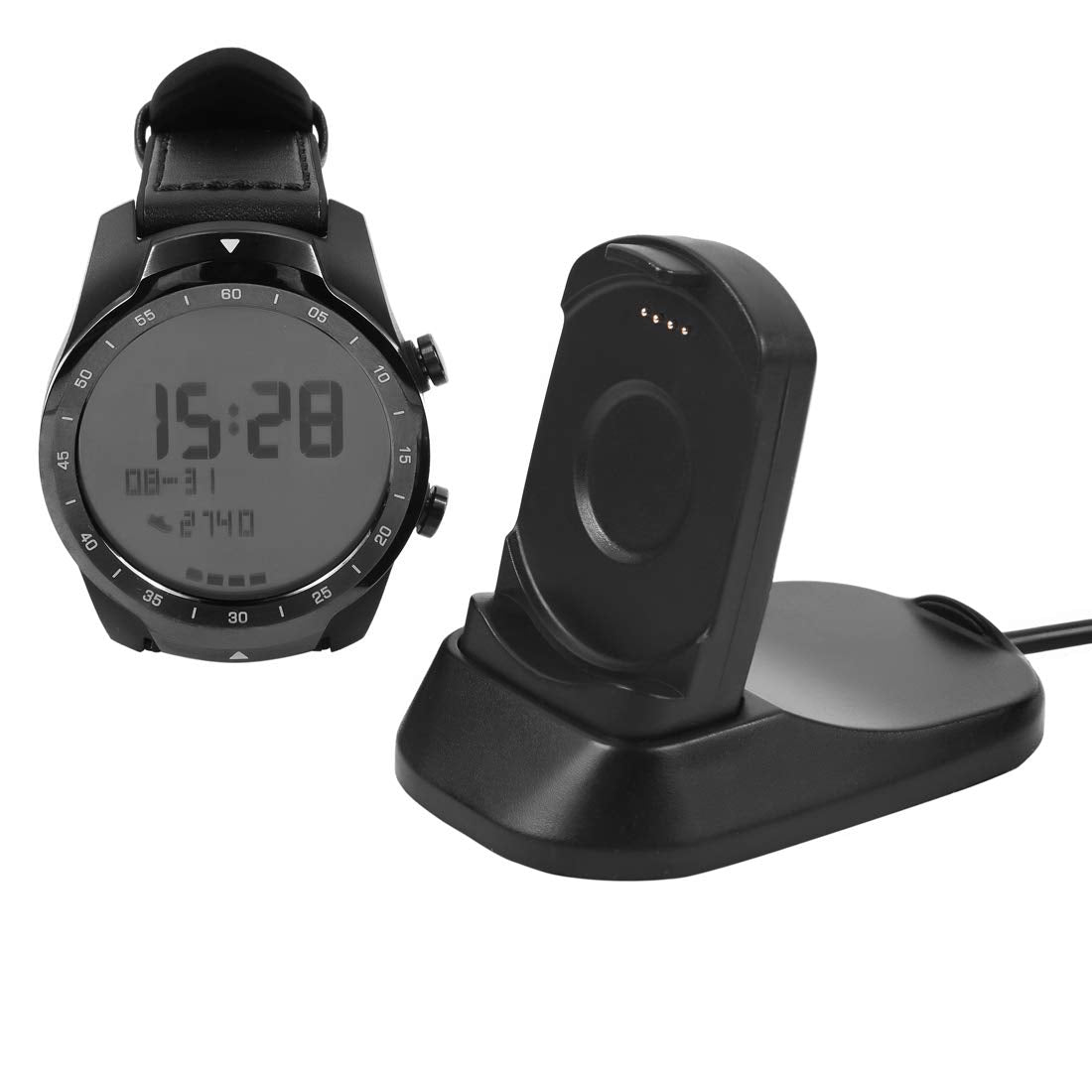 LOKEKE for Ticwatch Pro Magnetic USB Charging Cable Dock, Replacement USB Charger Charging Cables Dock for Ticwatch Pro