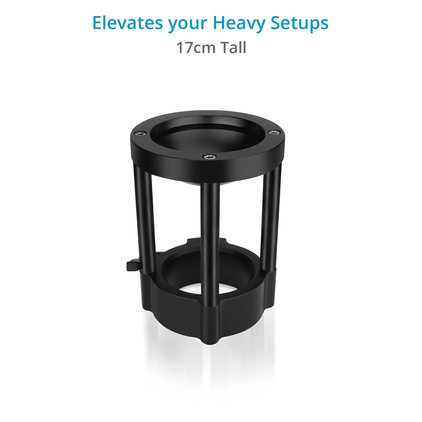 PROAIM Camera Riser - Euro/Elemac Base with 100mm Bowl for Cinema Dolly & Bazooka. 7" Tall Height Riser for Fluid Head & Rigs (BA-267-00)