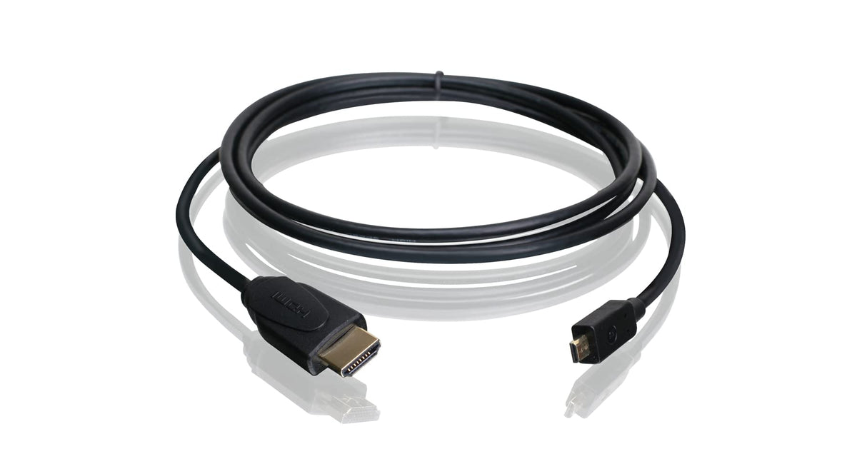 IOGEAR Micro HDMI M to HDMI M 6.5Ft Cable - Ultra HD 4Kx2K 50/60Hz - 7.1 Lossless Digital Surround Sound - Apple TV - 4K Roku - PS4 PS5 - Xbox Series X - RTX 3080 - GHDC3402