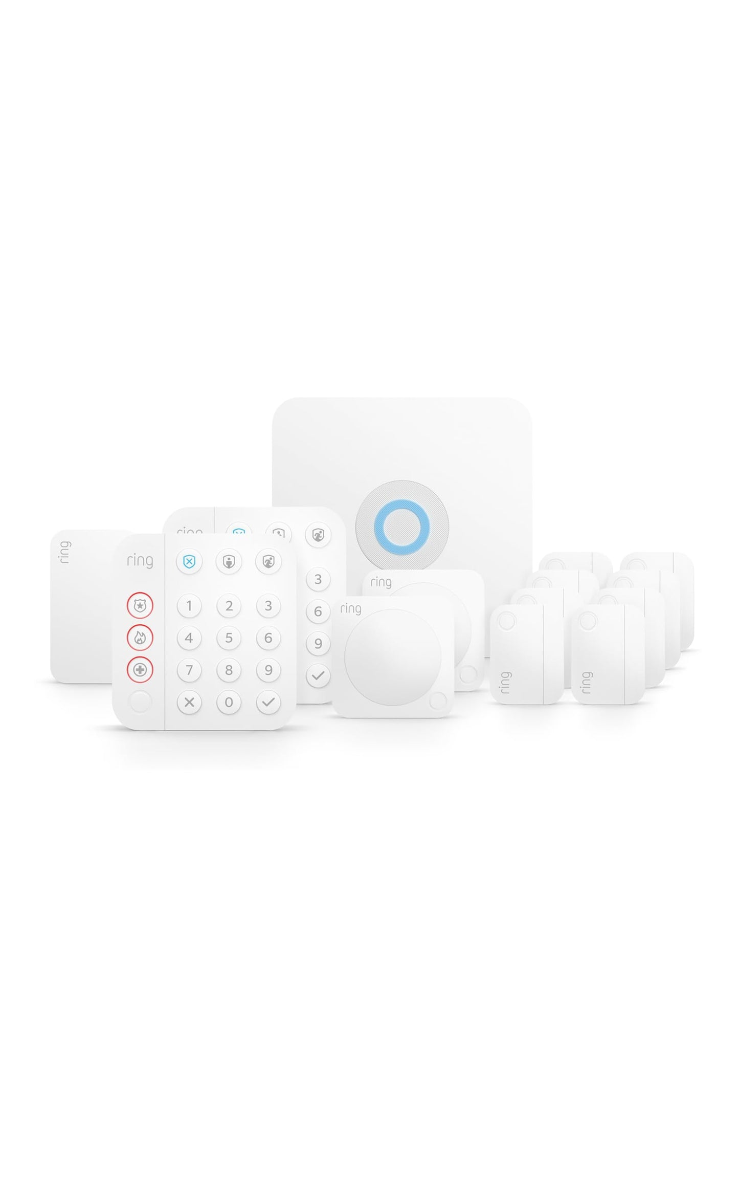 Ring Alarm 14-Piece Kit (newest model), Wireless smart home or business security system, expandable, easy setup, Mobile App Control, 24/7 Professional