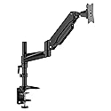 ERGOAV Single Monitor Desk Mount, Adjustable Monitor Stand Fits 13-34? Monitors up to 17 lbs, Tilt, Swivel, and Height Adjustment, Desk Clamp