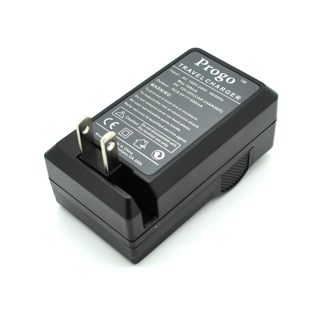 Progo Pocket Battery Charger with Car Adapter Compatible for Canon LP-E10 LPE10, Canon EOS Rebel T3, T5, T6, T7, EOS