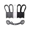 SUNFICON Cable Organizers Magnetic Cable Clips Earbuds Cords Winder Bookmark Clips Whiteboard Noticeboard Fridge Magnets USB Cable Manager Ties Straps