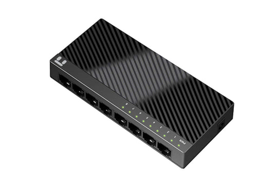 Netis ST3108C 8 Port 10/100Mbps Fast Ethernet Switch | Desktop Ethernet Splitter, Ethernet Hub, Plug and Play, Traffic Optimization Auto-Negotiation
