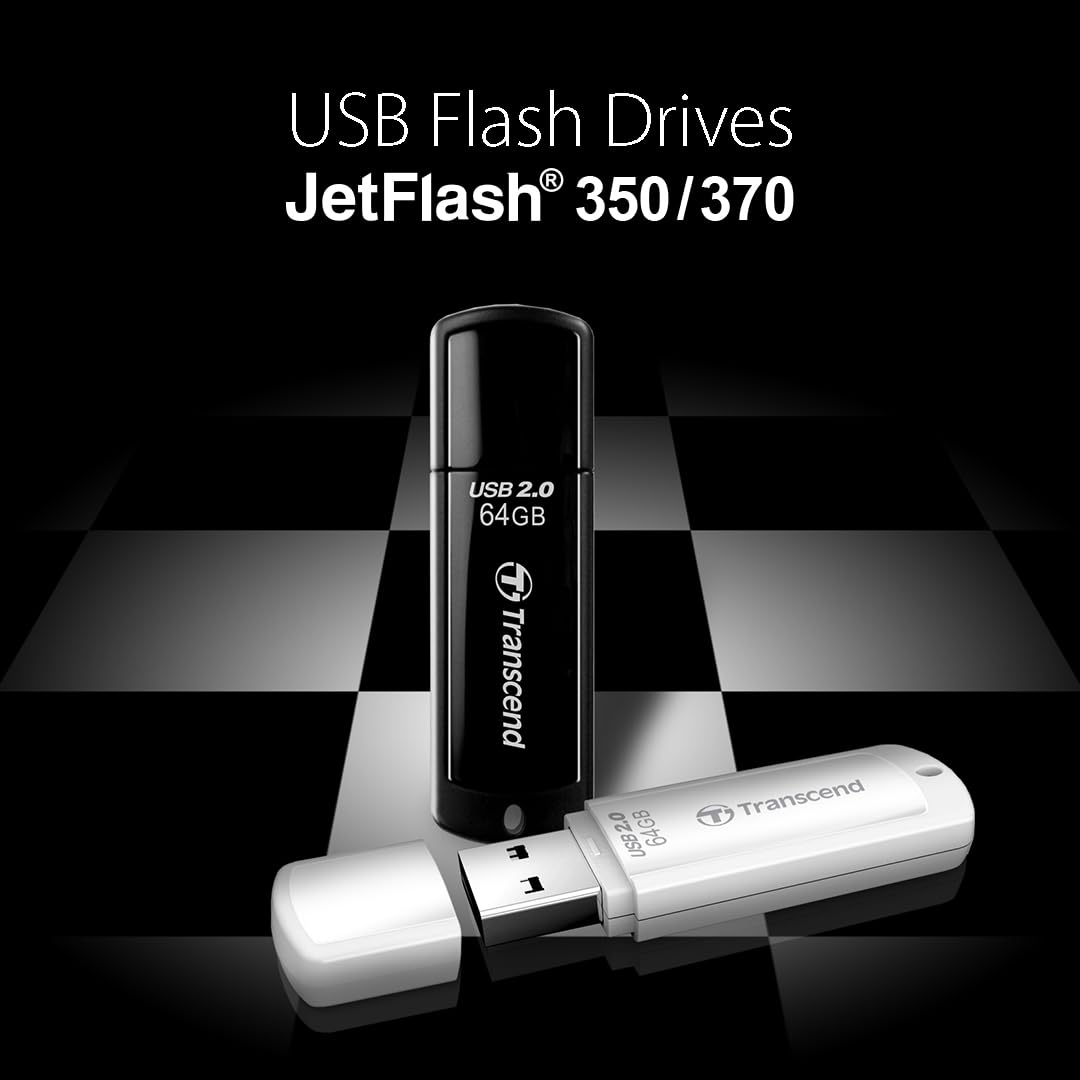 Transcend 8GB JetFlash 350 USB 2.0 Flash Thumb Drive, Data Storage, Backup