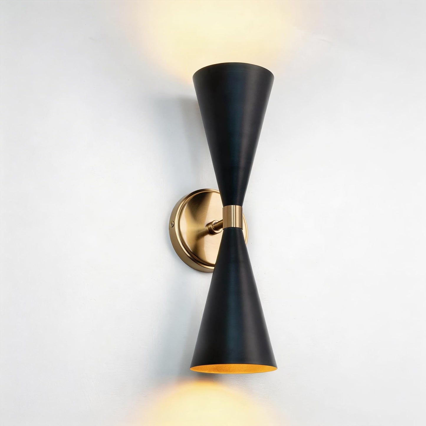 Edwarmlux Indoor Wall Sconces, Modern Wall Lights, Up and Down Wall Mount Light, Dimmable Hardwired Wall Light for Bedroom, Living Room, Hallway