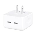 Apple 35W Dual USB-C Port Compact Power Adapter: Fast and Convenient Charging, Type C Wall Charger