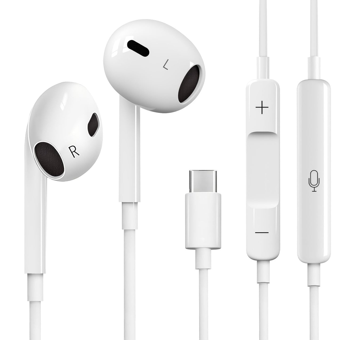 kelongn USB C Headphones Wired for iPhone 17 16 15 Pixel Galaxy