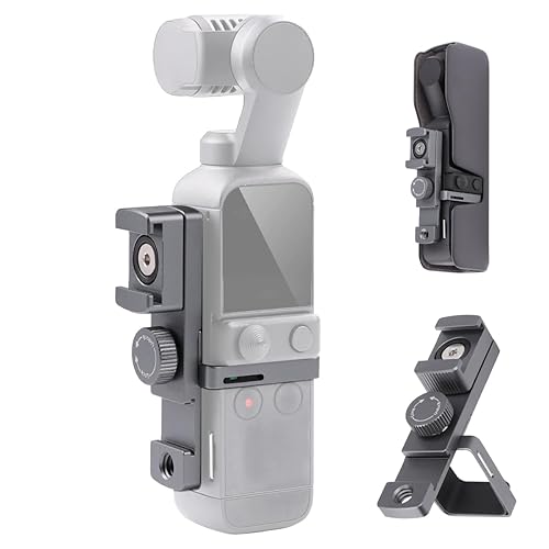 Arnarkok Expansion Rotate Cold Shoe Adapter for DJI Osmo Pocket 2 Handle Accessories Rotatable Cold Shoe,Extended Mount Bracket Strap Attached
