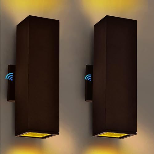 iYogaled 2 Pack Up Down Outdoor Wall Lights, Patio Wall Light Fixture, Oil Rubbed Bronze Porch Lights Outside Wall, Anti Rust Waterproof Outdoor Wall